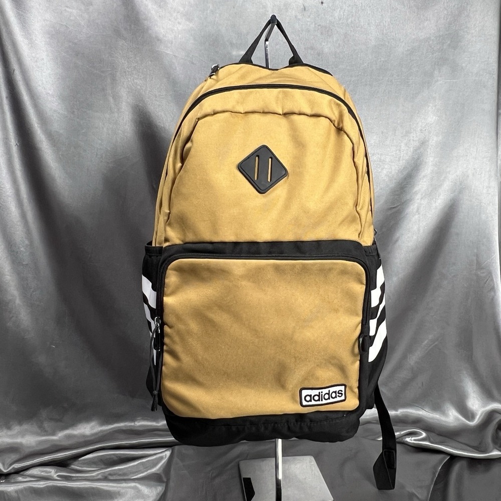adidas Classic 3S 4 Mesa Brown/Black/White Laptop Unisex Backpack - CLEAN